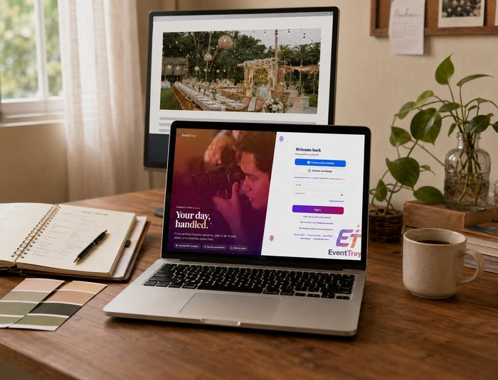 Creating a vendor profile on EventTrey