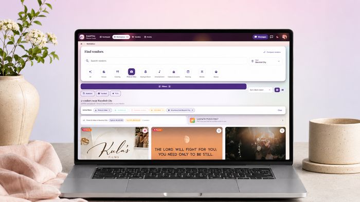 Finding and booking vendors on EventTrey